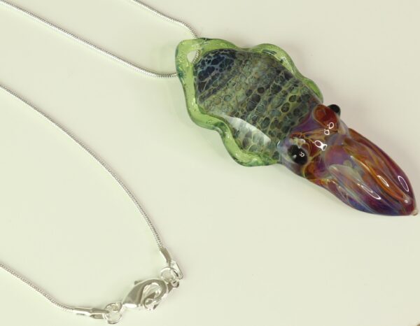 Cuttlefish Pendant, Sea Life Jewelry, Beach Party Necklace, Nautical Sea Life Gift - Image 2