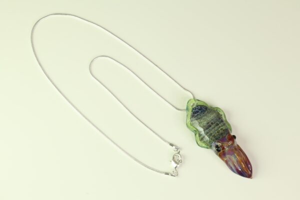 Cuttlefish Pendant, Sea Life Jewelry, Beach Party Necklace, Nautical Sea Life Gift - Image 3